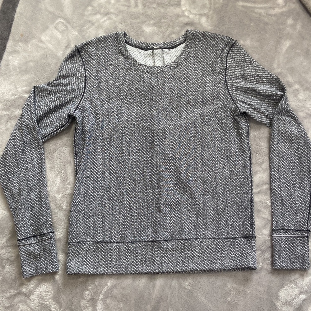 Lululemon Rush Hour long sleeve heather grey size 8 - Picture 5 of 10